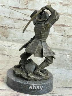 100% Bronze Samurai Warrior Statue with Incredible Japanese Detail Art Deal