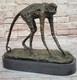 100% Genuine Bronze Wild Animal Monkey Sculpture By Milo Art Deco