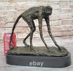 100% Genuine Bronze Wild Animal Monkey Sculpture by Milo Art Deco