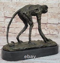 100% Genuine Bronze Wild Animal Monkey Sculpture by Milo Art Deco
