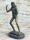 16" Bronze Art Sculpture Michael Jackson Statue With Marble Base Gift