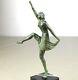 1920/1930 H. Molins Rare Mascot Auto Sculpture Bronze Statue Art Deco Dancer