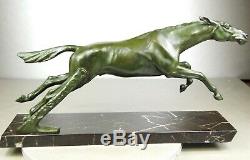 1920/1930 Max The Rare Glassman Statue Animal Sculpture Art Deco Bronze Horse