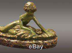 1930 Art Deco Bronze Sculpture By Georges Coste