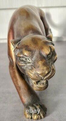 1930 Bronze Panther Art Deco Salvatore Melani- Bronze Panther Salvatore Melani