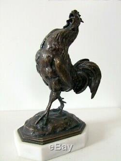A. Barye Authentic 19th Century Art Deco Bronze Animal Sculpture