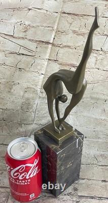 Abstract Bronze Art Ballerina Sculpture Signed Lopez Figurine Statue