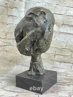 Abstract Modern Art Female By Gia Bronze Sculpture Marble Gift Base