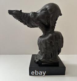 Abstract Modern Bronze Sculpture Art Bear by Milo Cast Figurine 6.5 Kg
