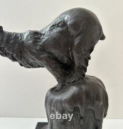 Abstract Modern Bronze Sculpture Art Bear by Milo Cast Figurine 6.5 Kg