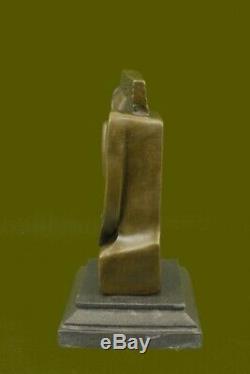 Abstract S. Dali Bronze Sculpture Marble Base Massif Modern Figrine