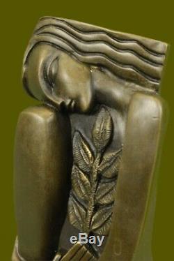 Abstract S. Dali Bronze Sculpture Marble Base Massif Modern Figrine Deal