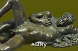 Adult Cast Bronze Figurine Couple`s Sex Chair Statue Sculpture Erotic Art