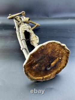 African Statuettes Solid Bronze (x3) Tribal Art Sculpture Craft Wax