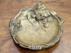 Albert MARIONNET Superb Art Nouveau bronze tray empty pocket