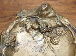 Albert MARIONNET Superb Art Nouveau bronze tray empty pocket