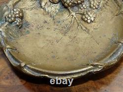 Albert MARIONNET Superb Art Nouveau bronze tray empty pocket