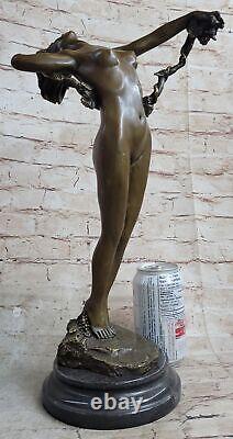 American Style Art Nouveau Bronze Sculpture 'The Nude Statue' by Harriet Frishmuth