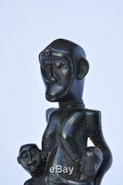 Ancient Statue Africa Maternity Bronze Old African Art Dogon Sculpture