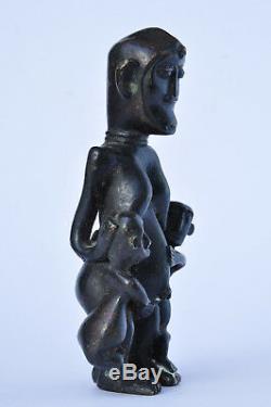 Ancient Statue Africa Maternity Bronze Old African Art Dogon Sculpture