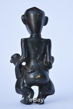 Ancient Statue Africa Maternity Bronze Old African Art Dogon Sculpture