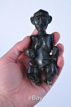 Ancient Statue Africa Maternity Bronze Old African Art Dogon Sculpture