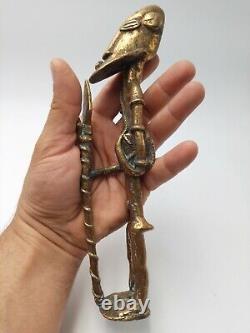 Ancient Tribal Art: Bronze Sculpture Amulet