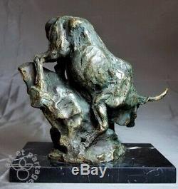 Animal Art, Beautiful Bull Sculpture, Bronze