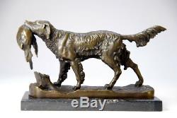 Animal Art, Beautiful Sculpture Of Jules Moignez Bronze Free Shipping