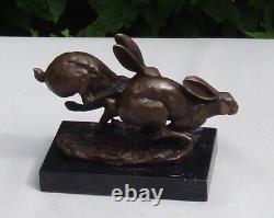 Animalier Rabbit Hare Statue Sculpture Hunting Style Art Deco Style Art Nouveau