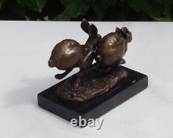 Animalier Rabbit Hare Statue Sculpture Hunting Style Art Deco Style Art Nouveau