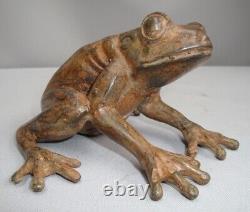 Animalier Style Art Deco Style Art Nouveau Bronze Frog Sculpture Statue