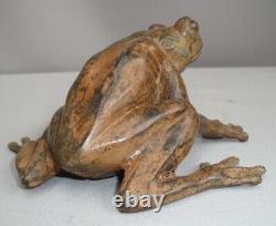 Animalier Style Art Deco Style Art Nouveau Bronze Frog Sculpture Statue