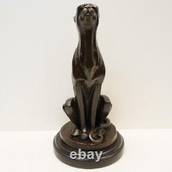 Animalier Style Art Deco Style Art Nouveau Cheetah Sculpture Statue in Solid Bronze