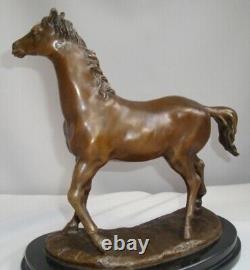 Animalier Style Art Deco Style Art Nouveau Solid Bronze Horse Sculpture