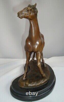 Animalier Style Art Deco Style Art Nouveau Solid Bronze Horse Sculpture