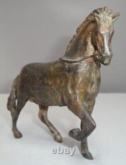 Animalier Style Art Deco Style Art Nouveau Solid Bronze Horse Sculpture Statue