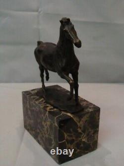 Animalier Style Art Deco Style Art Nouveau Solid Bronze Horse Statue Sculpture