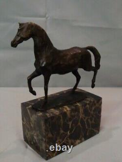 Animalier Style Art Deco Style Art Nouveau Solid Bronze Horse Statue Sculpture