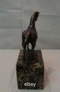 Animalier Style Art Deco Style Art Nouveau Solid Bronze Horse Statue Sculpture