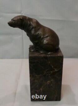 Animalier Style Sculpture Statue Art Deco Style Art Nouveau Solid Bronze