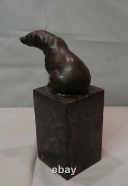 Animalier Style Sculpture Statue Art Deco Style Art Nouveau Solid Bronze