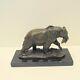 Animalier Style Solid Bronze Bear Sculpture In Art Deco And Art Nouveau Styles