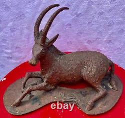 Antelope bronze sculpture in lost wax 1920/30 African Art Dogon Burkina