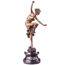 Antique Bronze Art Deco Figure Corinthian Dancer after Colinet