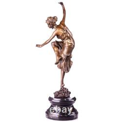 Antique Bronze Art Deco Figure Corinthian Dancer after Colinet