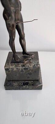 Antique Bronze Sculpture of a Man, Art Deco Figurine