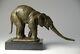 Art Animalier- Beautiful Bronze Elephant Signed Bugatti Free Shipping