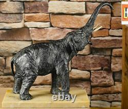 Art Asian Bronze Elephant Antique Um 1900 Good Japan Figure Sculpture 30cm