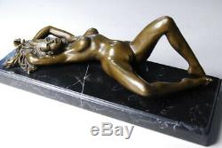 Art Beautiful Naked Érotique- Sensual In Bronze- Signed Mavchi- Free Shipping